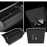 2 PCS 센터 콘솔 무선 충전 보호 매트 및 2025 BMW X3 G4530 xDriveM50 xDrive 액세서리용 정리함정리함 : 플로모