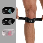 실리콘 무릎보호대 슬개골 보호 압박 스트랩 무릎아대 헬스 스포츠 피트니스 런닝 : 득템백화점