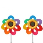 컬러풀 해바라기 바람개비 4개세트 유원지 큰 학교 : RediACE