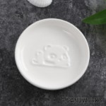 가누웍스 원형 판다 양각 도자기 소스그릇 식당 입체 반찬 : 가누웍스