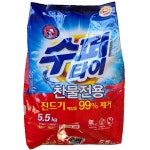 수퍼타이 찬물전용 진드기 실내건조 가루세제 5.5kg 일반,드럼 겸용 : 바구니코리아닷컴