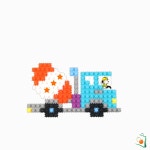 OS 유니블럭 6000 탈것 만들기 레미콘 UB016 유아블록 : 오렌지스완