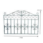빈티지 대문 철제 아치형 울타리 화원 별장 담장 펜스 디스트레스드 그린 대형 : 파티션