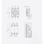 5Pcs 미니어처 로터리 인코더 스위치, RST-16RM-PT BCD 스위치 DIP 디지털 8421 16포지션 디지털 멀티포지션 RSC-2ARM-2 : HappyLine