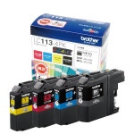 브라더 공업 brother 정품 잉크 카트리지 4색 팩 LC113-4PK 대응 형번 MFC-J6975, MFC-J6973, MFC-J6770, MFC-J6573 : RIHITO