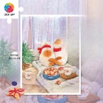 고양이 일러스트 1200피스 퍼즐 감성 인테리어 거실 벽 장식 조각 완구 겨울 동화 H2685 : 오쏘샵