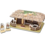 초가집 만들기 조립 모형 가옥 우드락 조립 모형 건축 전통 : 예평상회