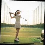 골프 연습장 여성 스포츠웨어 치마 바이저 모자 드라이빙레인지 실외 운동복 세트 : 오름스