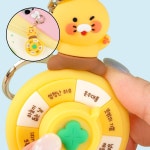 글샵 행운 룰렛 키링 음식버전 링홀더 차열쇠고리 : 모든쉼터