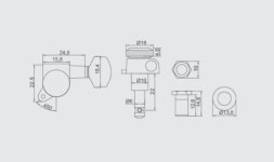 Guyker Guitar Locking Tuners  3L   3R Handed    1 18 Lock String Tuning Key Pegs Machine Head with H : 마리아랩