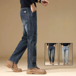 후니오 남성일자청바지 겨울 가을 프리미엄 멜란지 그레이 진 편한 스판 스트레이트 캐주얼 바지 UNO4 : 후니오124