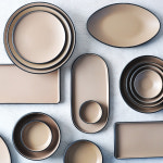 이중메탈 모카 한식 앞접시 1호 멜라민 그릇 식기 업소용 식당 : 카페에떼르