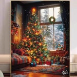 크리스마스 DIY 명화그리기 색칠하기 유화 그림 30x40cm DIY 세트 J6666 : 당고스토어