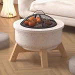 미니화로 1인화로 개인화로 간단한 외관의 차를 끓이는 실내 바베큐용 야외 안뜰 난로 화로 가정용 숯불 : 비엔씨엔