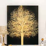 황금나무 LED 보석십자수 캔버스 그림 40x50 골든트리 트리액자 : 푸른하늘무지개