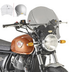 GIVI 로얄엔필드 인터셉터650 컨티넨탈GT 19이상 윈드스크린 알미늄 실버 AL9051A+100AL : 써플