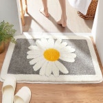 빅데이지 발매트 사각형 디자인 세련된 3색 대면적 50x80 인테리어 실내 : 나나의 쇼핑천국