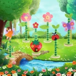 유치원 를 위한 쿨라 공예 키트 세트, 3세 4세 5세 6세 7세 8명을 교육용 펠트 및 우드 플라워 요정 키트, 소년 소녀를 쉬운 DIY 활동, 6팩... 