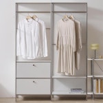 틸나 옷방 오픈옷장 화이트 시스템 서랍장 2단 원룸장 : 꾸미는공간