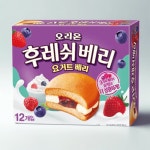 오리온 후레쉬베리 딸기+복숭아+요거트베리 336gx각2개(총6개) 학교 학원 병원 유칭원 사무실 탕비실 교무실 행정실 공장 간식 : 유럽피아