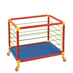 정리함 체육관 공 보관함 바구니 수납함 이동식 제품 A. 바퀴 달린 고급 싱글 레이어빨간색 : 빛나는태양