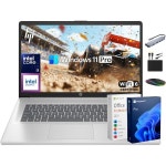 HP 17 노트북 비즈니스 2025 평생 MS 오피스 17.3인치 HD+ 컴퓨터 8코어 인텔 i3 프로세서 32GB RAM 1TB 스토리지 32GB RAM + 1TB Storage... 