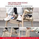 야외 테이블 의자세트 정원카페 테라스 A. 의자4개130x80cm알루미늄긴스트라이프테이블 : 꺼내줘몰