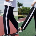 시즌2(사계절)화이트옆라인굵은한줄트레이닝바지 교. : 골드에그마켓8