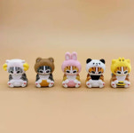 블라인드 박스 램덤 캡슐 뽑기 피규어 키링 굿즈 Mofusand 액션 세트 인형 귀여운 Pvc 모델 마그네틱 냉장고 스티커 장식 공예 장난감 깜짝... 