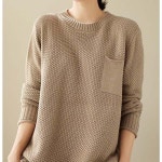 스윗트리 루즈핏 포켓장식 캐주얼 니트 티셔츠 j0446 _P348924318 862565 : 화려마트