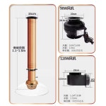 고깃집 후드 자바라 배기 식당 연도 부품 집유함 커버 사각유리갓+실버파이프 : 업라이트 쇼핑몰