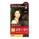 엘라스틴 새치 커버 미용실 쉽고빠른 에센스 염색약 살롱드컬러 흑갈색 1P -TJ : Genie몰