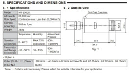 NSK 스핀들 연삭 파워 헤드 NAKANISHI NR-3060S NR-403E : 이오산업