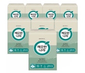 깨끗한나라 딥무드 모던 그린 미니 250매 6입 8팩 화장지 롤화장지 화장실 휴지 : 서운산업