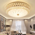 북유럽 원격제어 크리스탈 전등 MJ1 덮개 침실 A. H8010 직경 30cm 3색 디밍 : 오아픽 ohapick