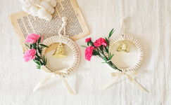 마크라메 카네이션도어벨 만들기 어버이날 카네이션 마크라메diy : 무드스튜디오