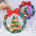 [미술샘 DIY MDF 크리스마스 리스 꾸미기] 유치원 어린이집 크리스마스 만들기 : ART샘