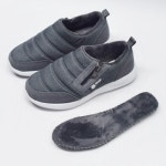 남성 여성 생활방수 패딩 슬립온 방한화 스니커즈 운동화 : 철복이