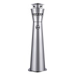 야외 스탠드 재떨이 흡연실 업소용 대형 재털이 실외 흡연장 E. 지붕 장착 검정 기둥 : 툴스부속