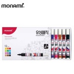 네임펜 글씨 둥근 촉유성 매직 닙유성 모나미 유성매직 12색 : 디핑샵