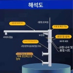 거치대 폴대 벽부형 cctv 브라켓 붐대 : 웃는스토어