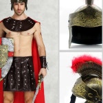 중세기사 투구 공연 은색 갑옷 장군 고동칼날 코스튬 헬멧 : SunnyBay