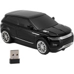 Zunate 자동차 모양 게임용 마우스, 2.4GHz 1600 DPI 스포츠카 컴퓨터, 노트북용 USB 수신기 포함, 10인치, OS X (블랙) Black... 