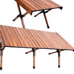 런웨이브 휴대용 캠핑 롤 테이블 120cm 알루미늄 접이식 : 지오커머스