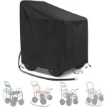 정원 호스 릴 카트 커버, 600D 야외 호스 카트 커버 외부용, 방수 및 자외선 차단 호스 릴 커버, 사계절 보호 - 길이 37.8인치 x 폭 23.6인치 x... 