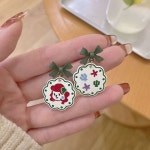 하트 플레이트 접시 8인치 핑크 그릇 도자기 A. 자체 디자인 S925 실버 바늘 일본 및 : 리멤버 더 데이트