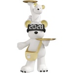 곰돌이 사이드 테이블 현관 간이 카페 침실 저금통 현관트레이 북극곰 장식품 곰트레이 풍선빛작은우유곰 대형 : 이든마켓365