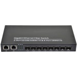 산업 자동화를 위한 고정밀 프로그래밍 PLC A. 기가비트 SFP 8 SC 2 RJ45 광 : 홍시바나나