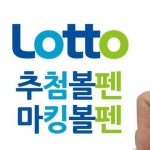 로또 번호 추출기 볼펜 마킹펜 복권 게임용품 투명 구슬 손잡이 휴대용 : 토리앤