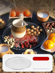 원형화로테이블 접이식 철제 휴대용 캠핑 야외 숯불 그릴 두꺼워진 테이블+2.5kg 대나무 숯 : 트러스트온